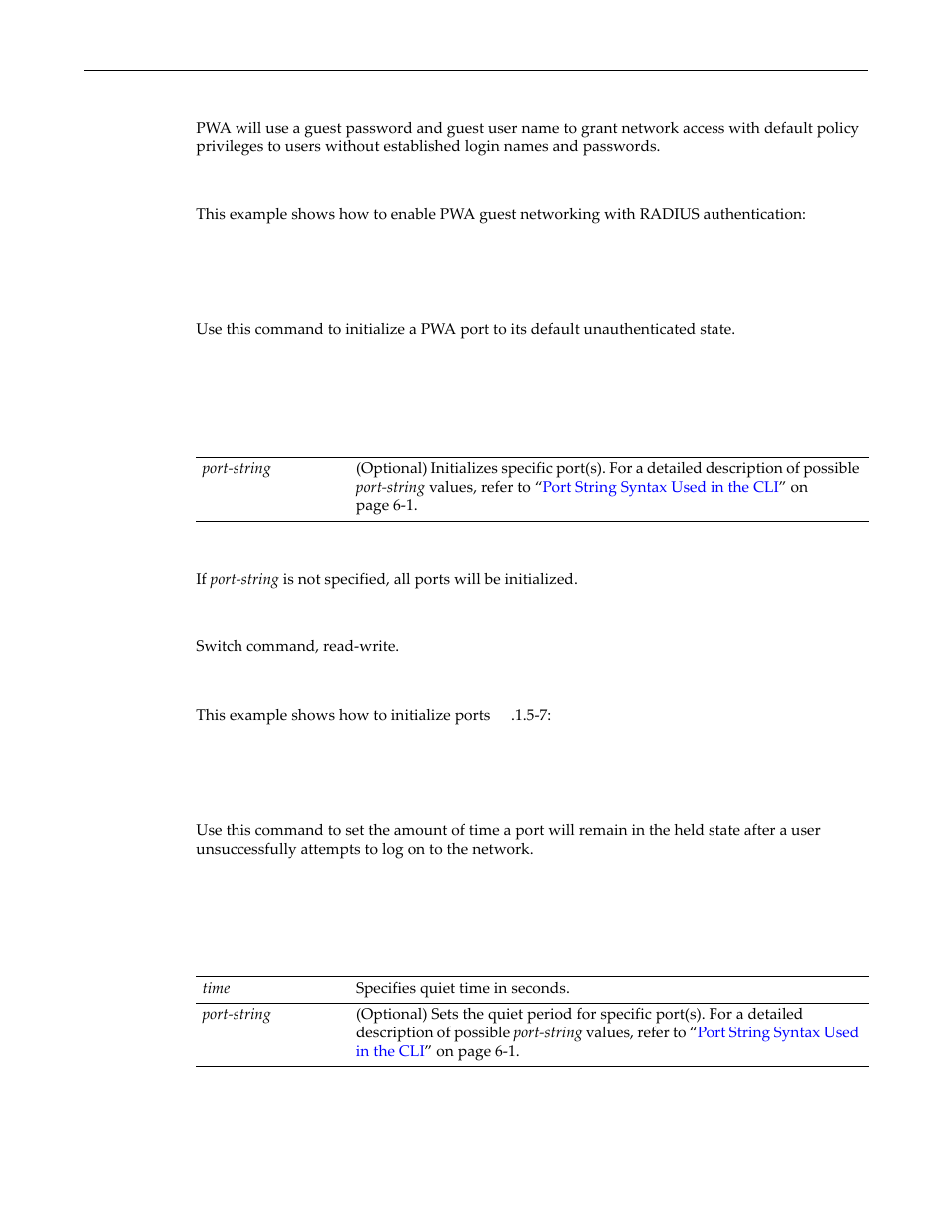 Set pwa initialize, Set pwa quietperiod, Set pwa initialize -70 set pwa quietperiod -70 | Ed in | Enterasys Networks D-Series User Manual | Page 532 / 540