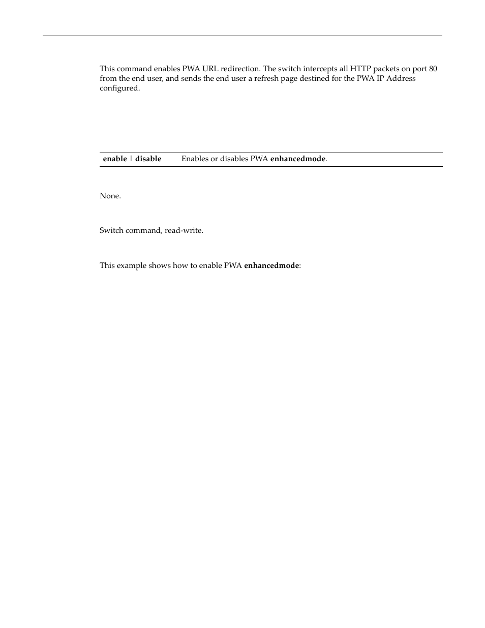 Set pwa enhancedmode, Set pwa enhancedmode -73, Set pwa | Enhancedmode | Enterasys Networks D-Series User Manual | Page 535 / 540