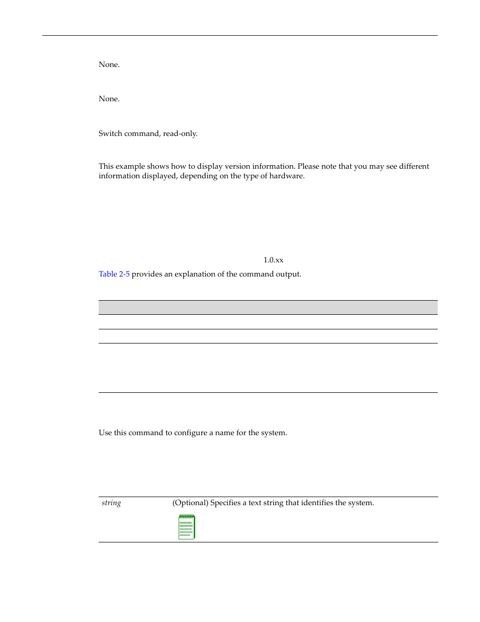 Set system name, Set system name -23, Show version output details -23 | Enterasys Networks D-Series User Manual | Page 61 / 540