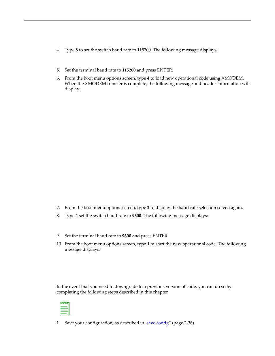 Reverting to a previous image, Reverting to a previous image -30 | Enterasys Networks D-Series User Manual | Page 68 / 540