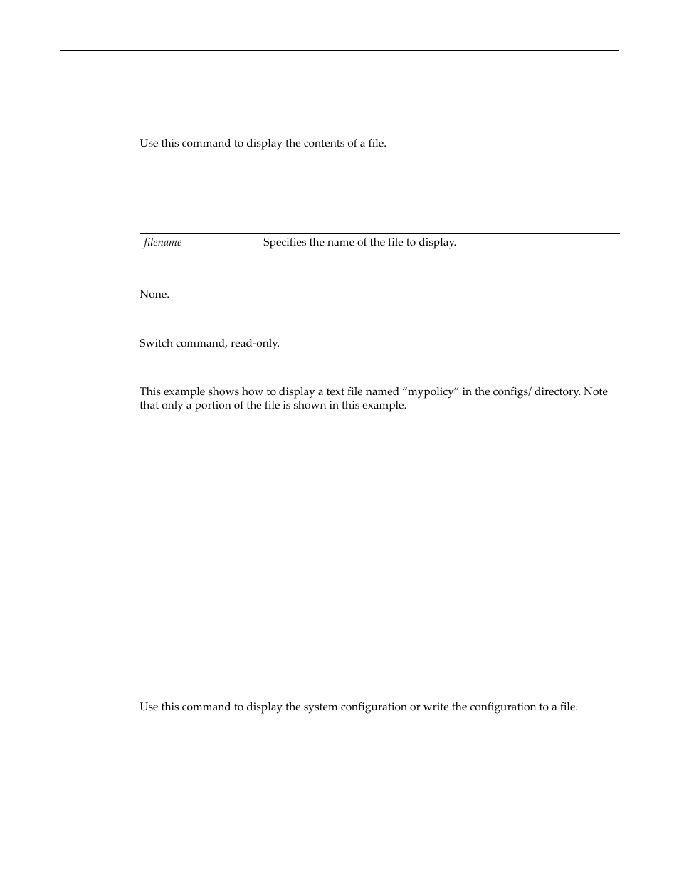 Show file, Show config, Show file -38 show config -38 | Enterasys Networks D-Series User Manual | Page 76 / 540