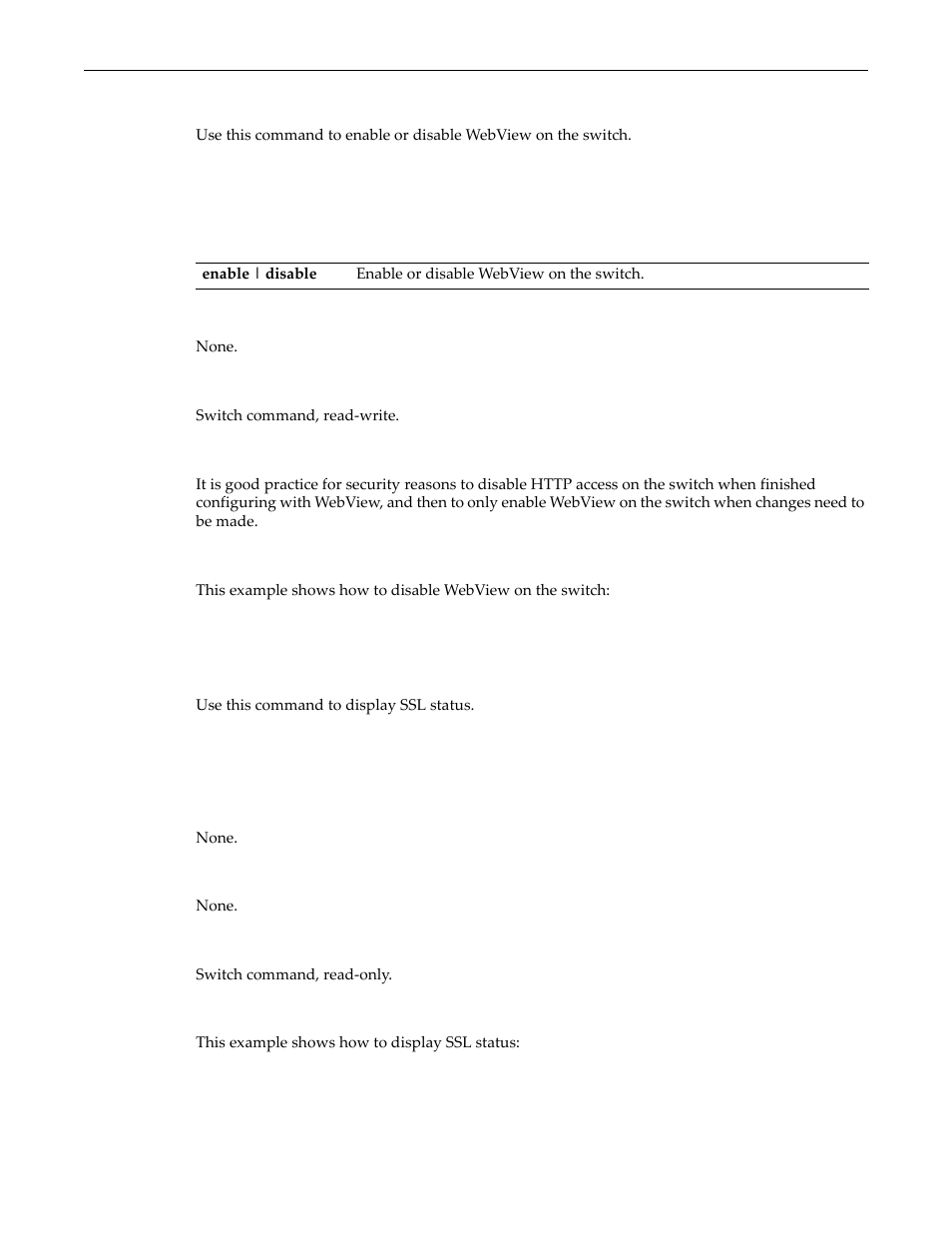 Set webview, Show ssl, Set webview -48 show ssl -48 | Enterasys Networks D-Series User Manual | Page 86 / 540