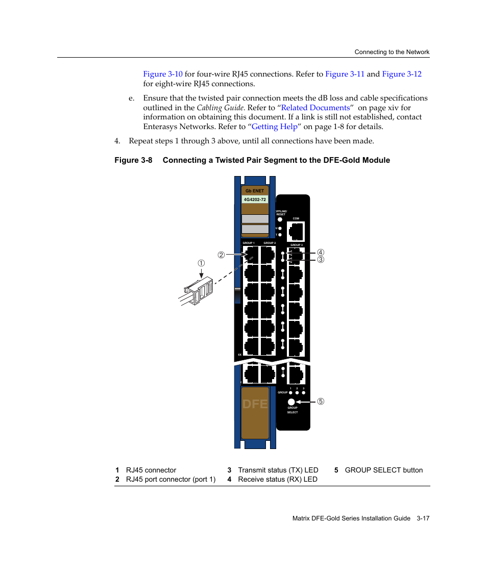 Figure 3‐8, Дг б а | Enterasys Networks Enterasys Matrix 6H303-48 User Manual | Page 49 / 90