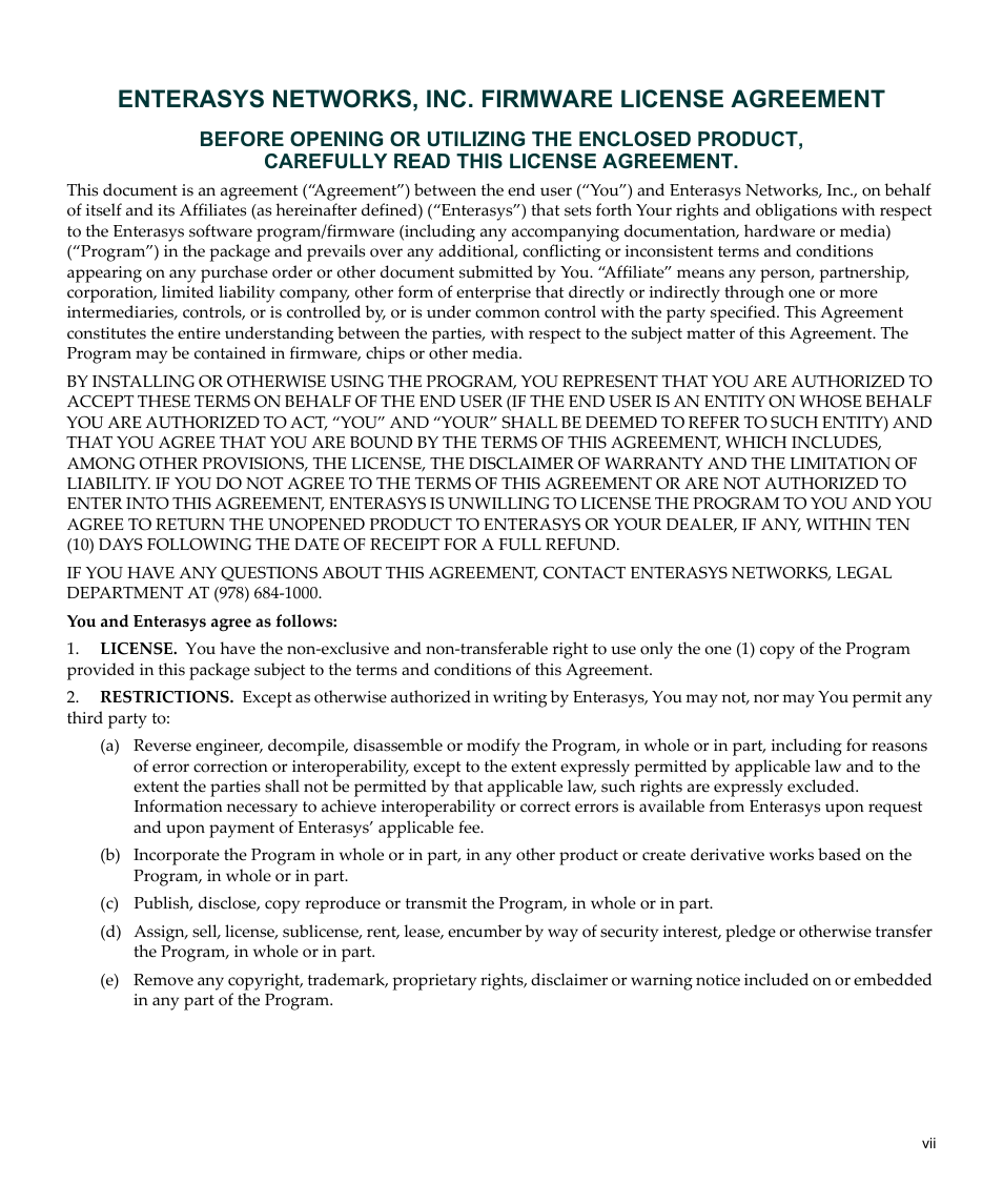 Enterasys Networks Enterasys Matrix 6H303-48 User Manual | Page 9 / 90