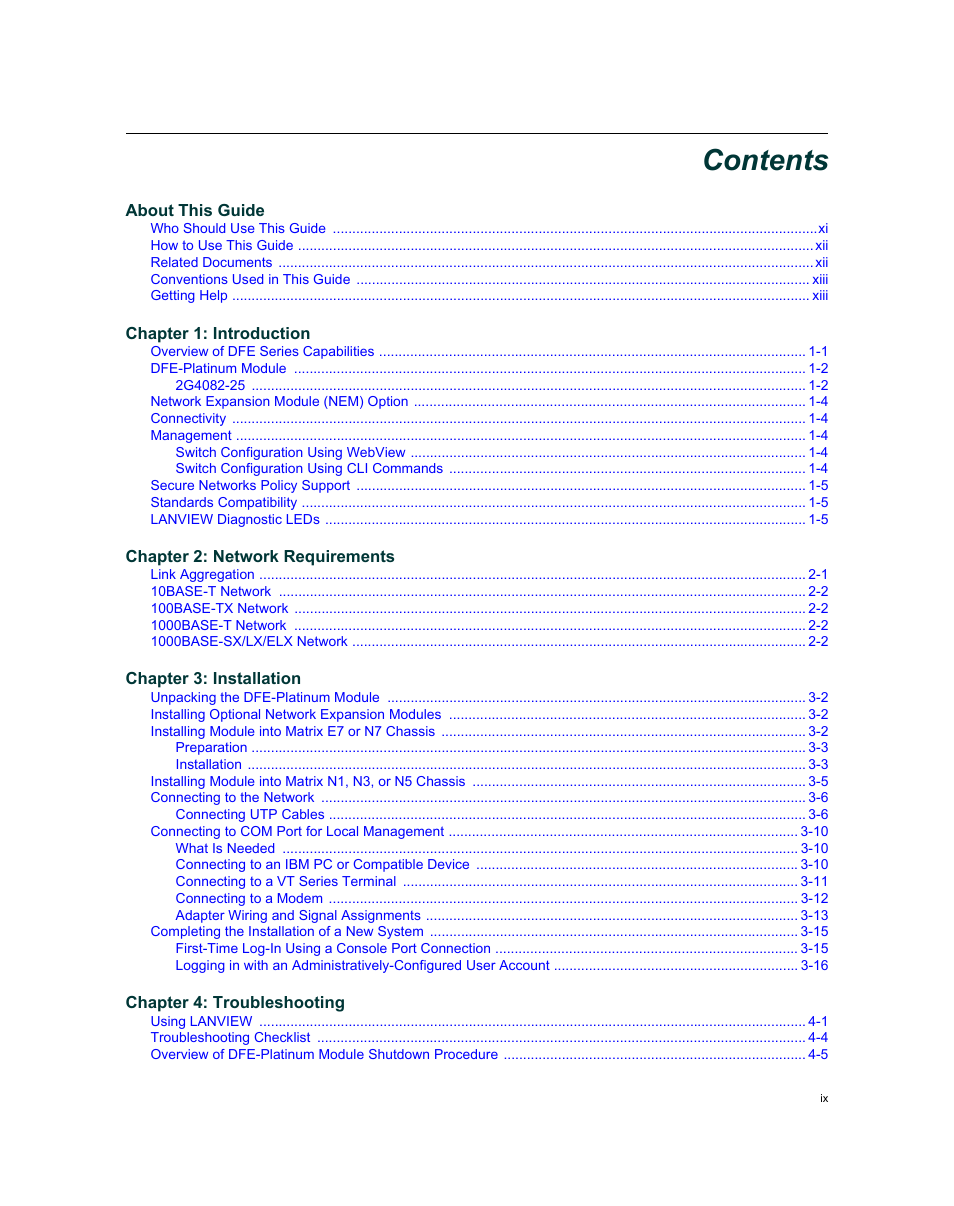 Enterasys Networks Enterasys Matrix 9034310-01 User Manual | Page 11 / 58