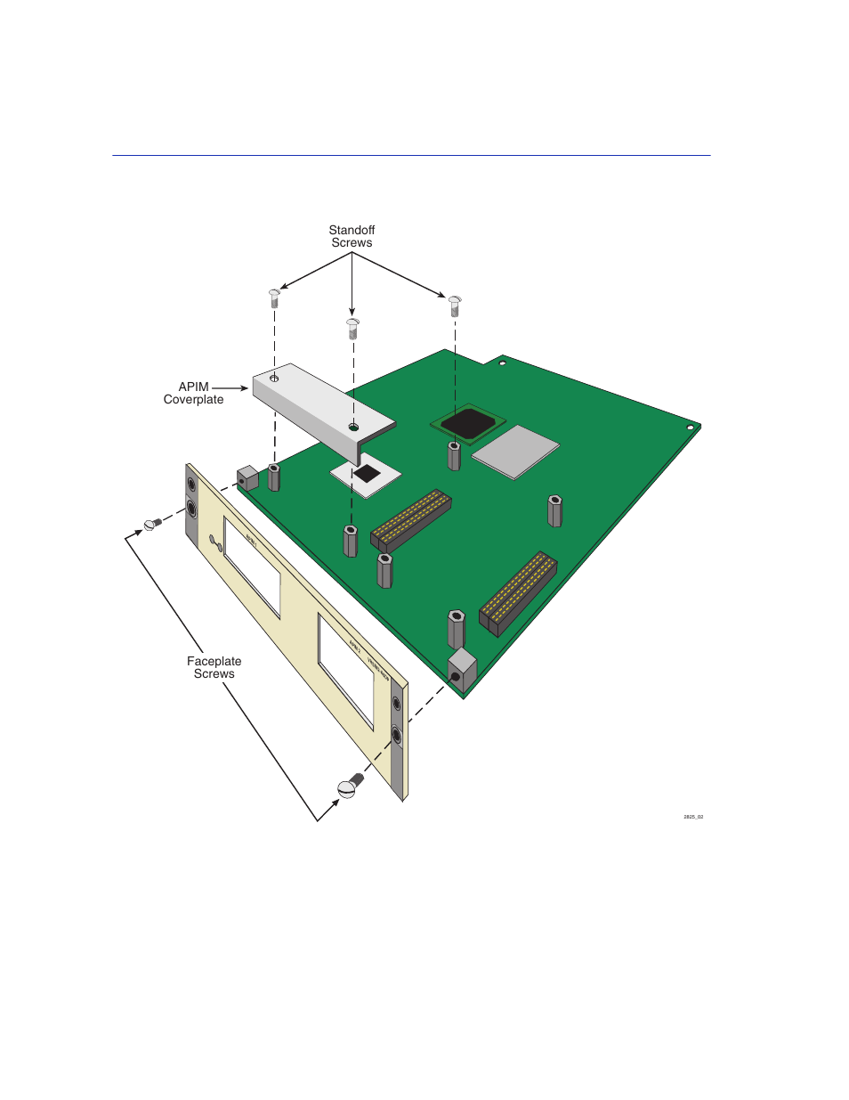 Removing the apim coverplate, Figure 2-3 | Enterasys Networks VHSIM2-A6DP User Manual | Page 28 / 118