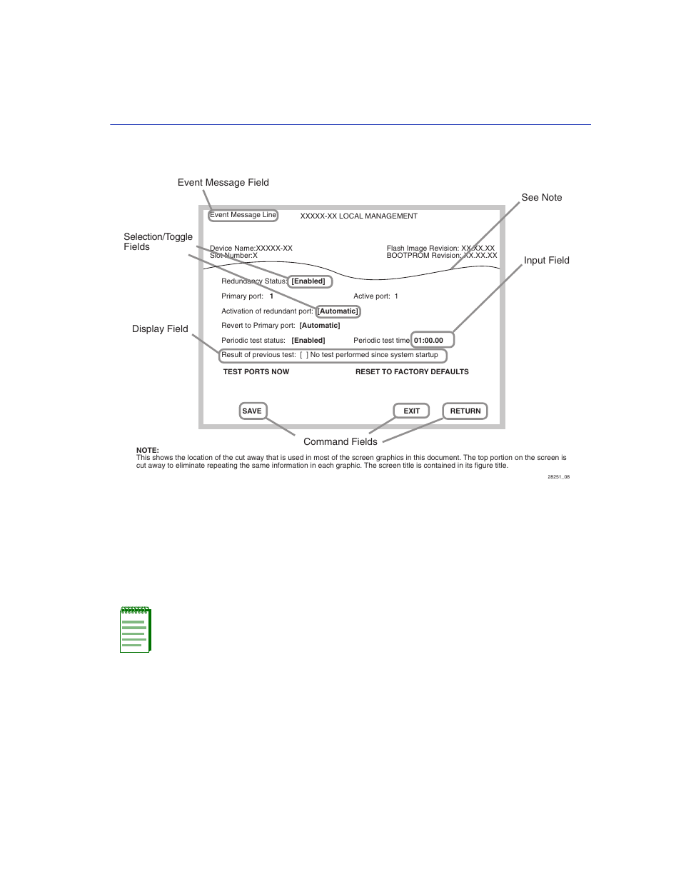 Example of a local management screen, Figure 3-1 | Enterasys Networks VHSIM2-A6DP User Manual | Page 37 / 118