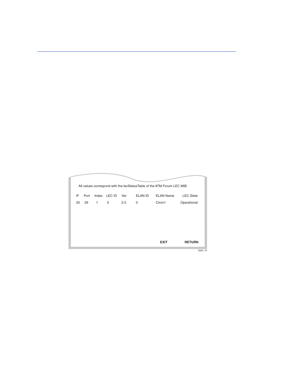 12 lec table screen, Lec table screen -38, Lec table screen | Section 3.12 | Enterasys Networks VHSIM2-A6DP User Manual | Page 72 / 118