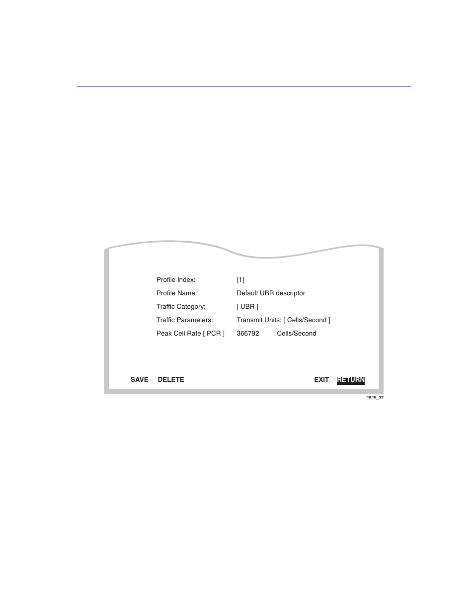 18 traffic management screen, Traffic management screen -61, Traffic management descriptor profiles screen | Section 3.18 | Enterasys Networks VHSIM2-A6DP User Manual | Page 95 / 118