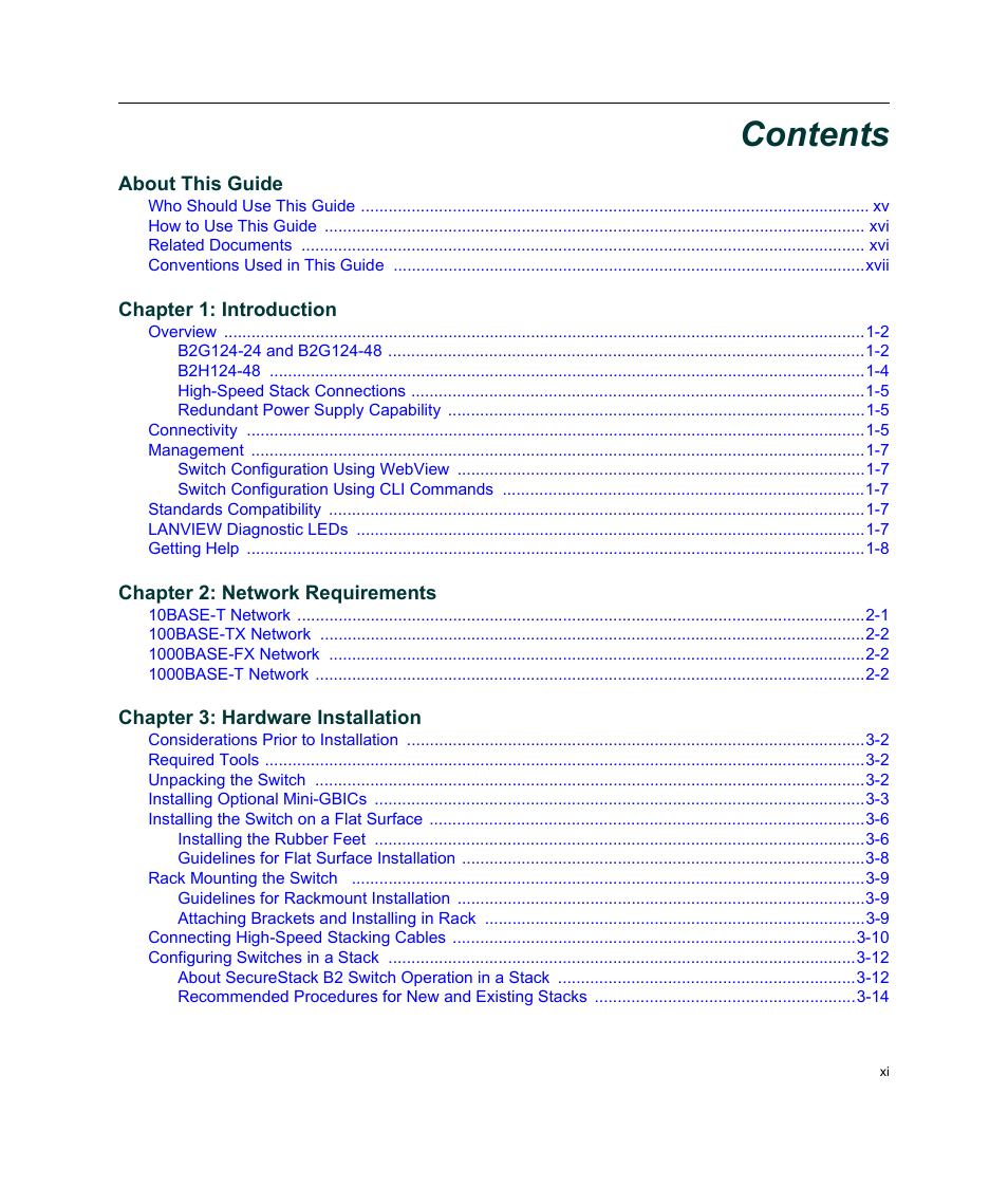 Enterasys Networks Enterasys SecureStack B2 B2G124-24 User Manual | Page 13 / 80