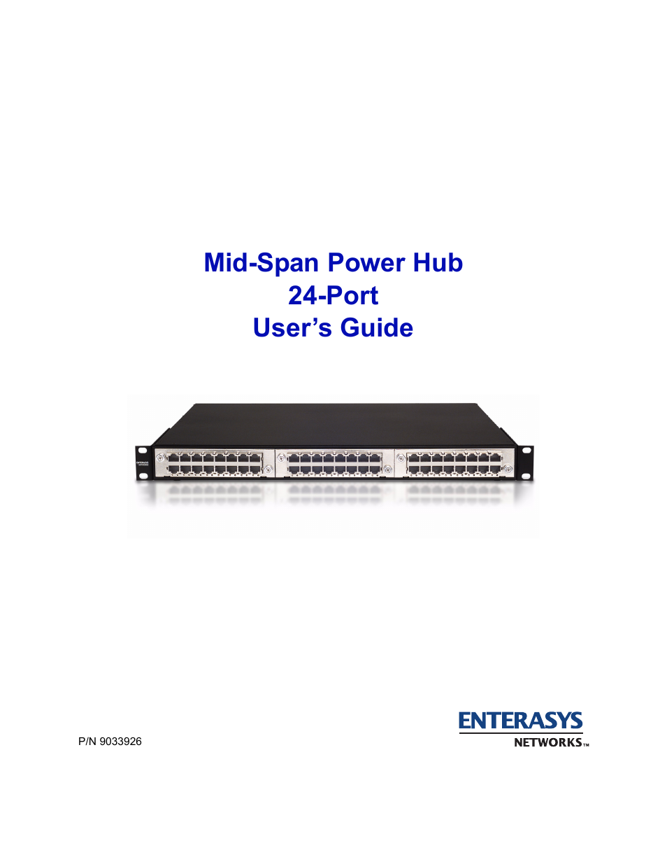 Enterasys Networks 24-Port User Manual | 26 pages