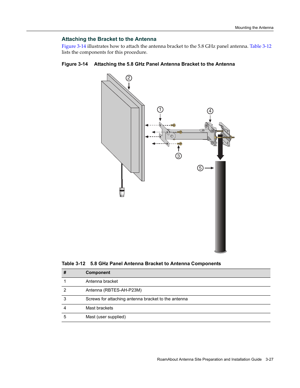 Table 3‐12 | Enterasys Networks ROAMABOUT RBT-1602 User Manual | Page 59 / 92