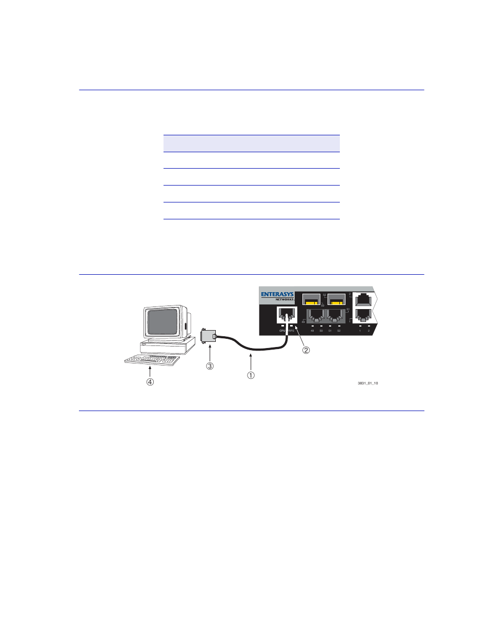 4 connecting to a modem, Connecting to a modem -19, Connecting a vt series terminal | Figure 3-15, Гб в а | Enterasys Networks C1H124-24 User Manual | Page 47 / 64