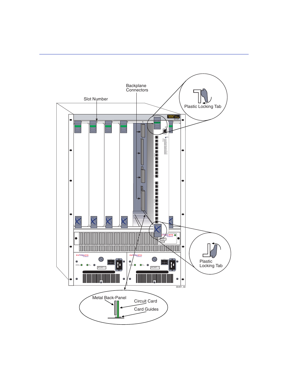 Reset, Group, Group select | Backplane connectors, Plastic locking tab | Enterasys Networks 6H308-24 User Manual | Page 30 / 56