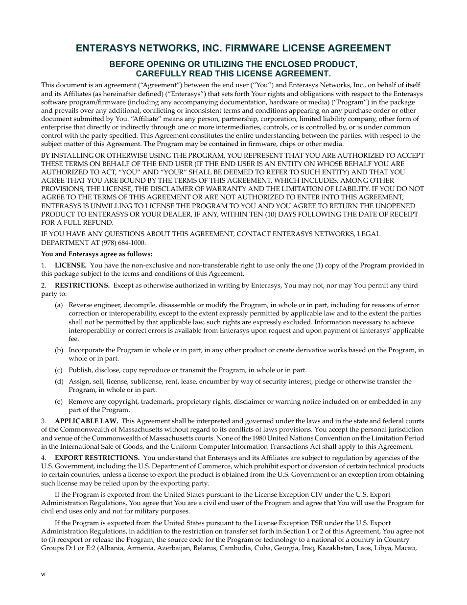 Enterasys Networks SNS-TAG-LPA User Manual | Page 8 / 34