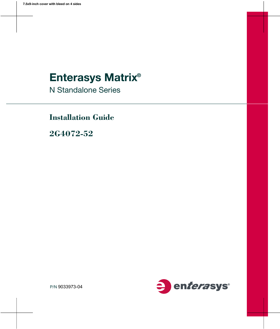 Enterasys Networks 2G4072-52 User Manual | 70 pages