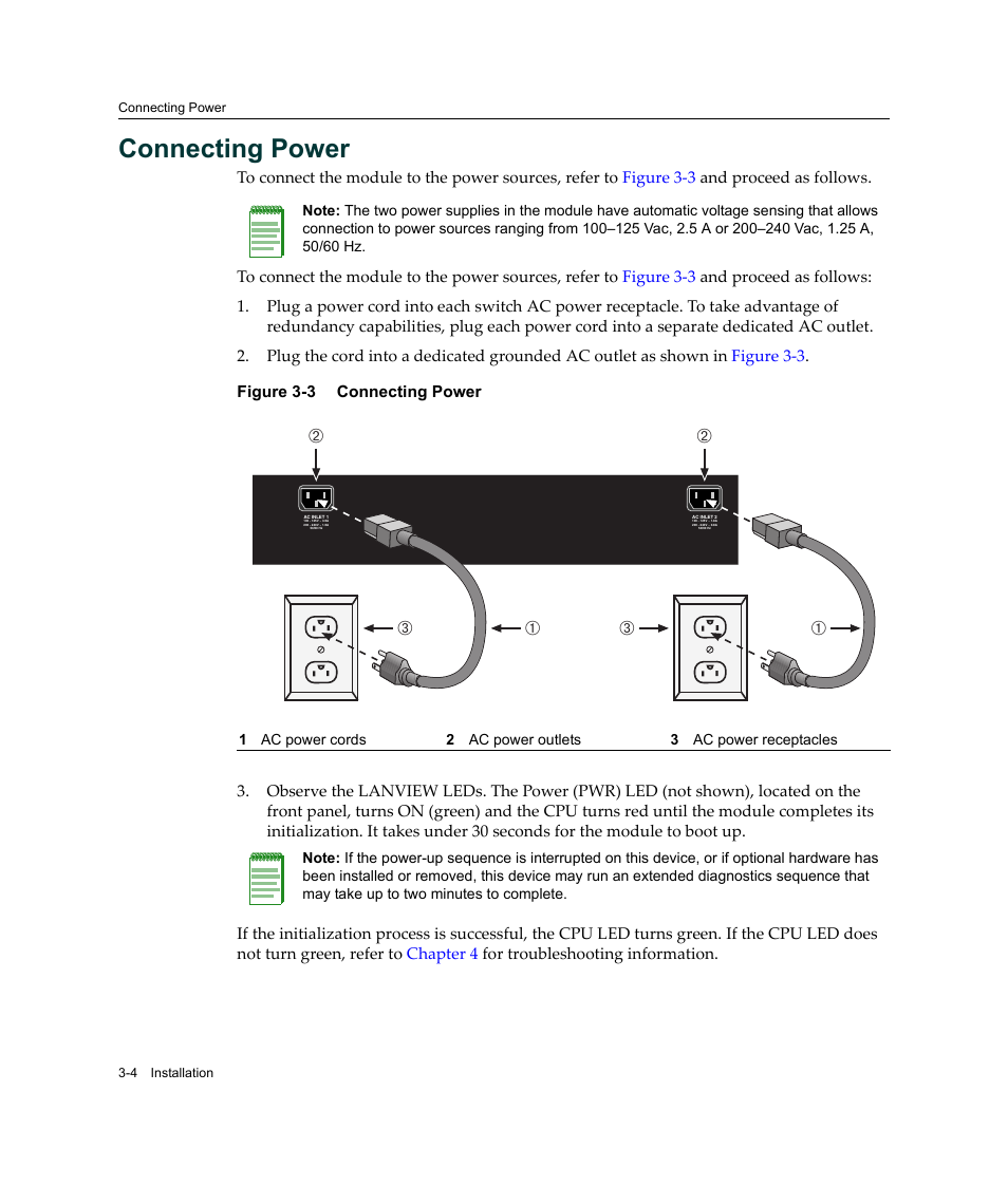 Connecting power, Connecting power -4, Ба а в в | Enterasys Networks 2G4072-52 User Manual | Page 30 / 70