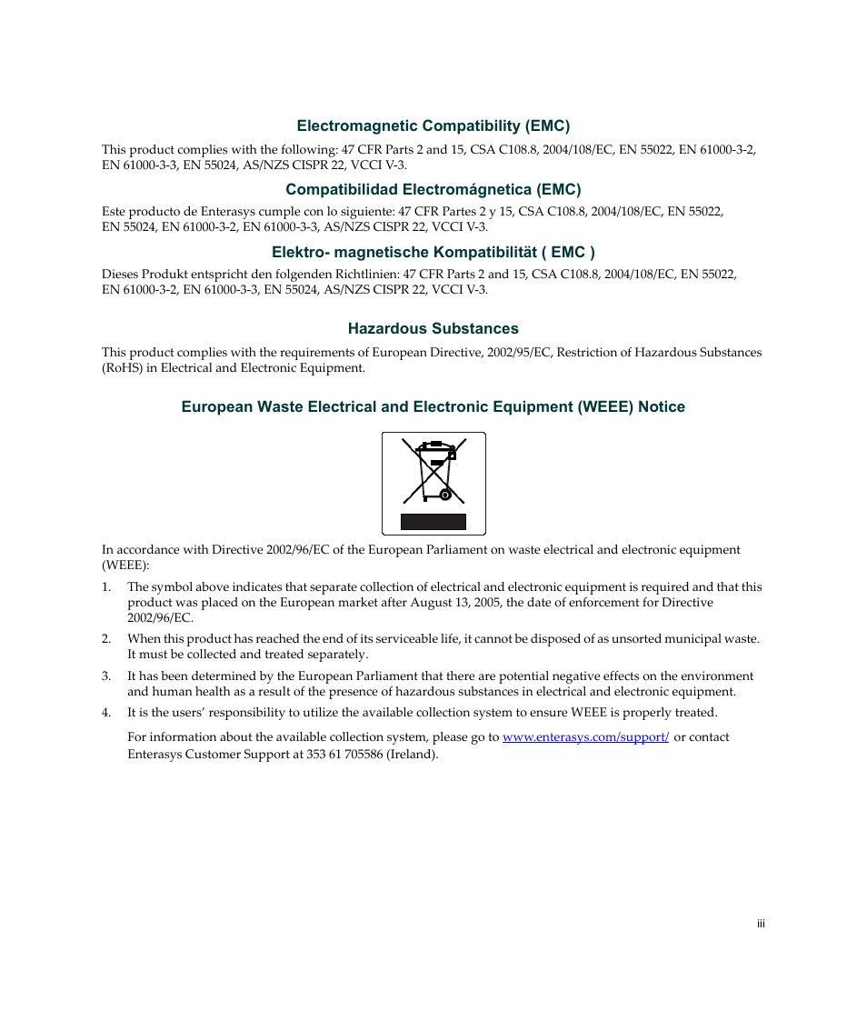 Enterasys Networks 2G4072-52 User Manual | Page 5 / 70