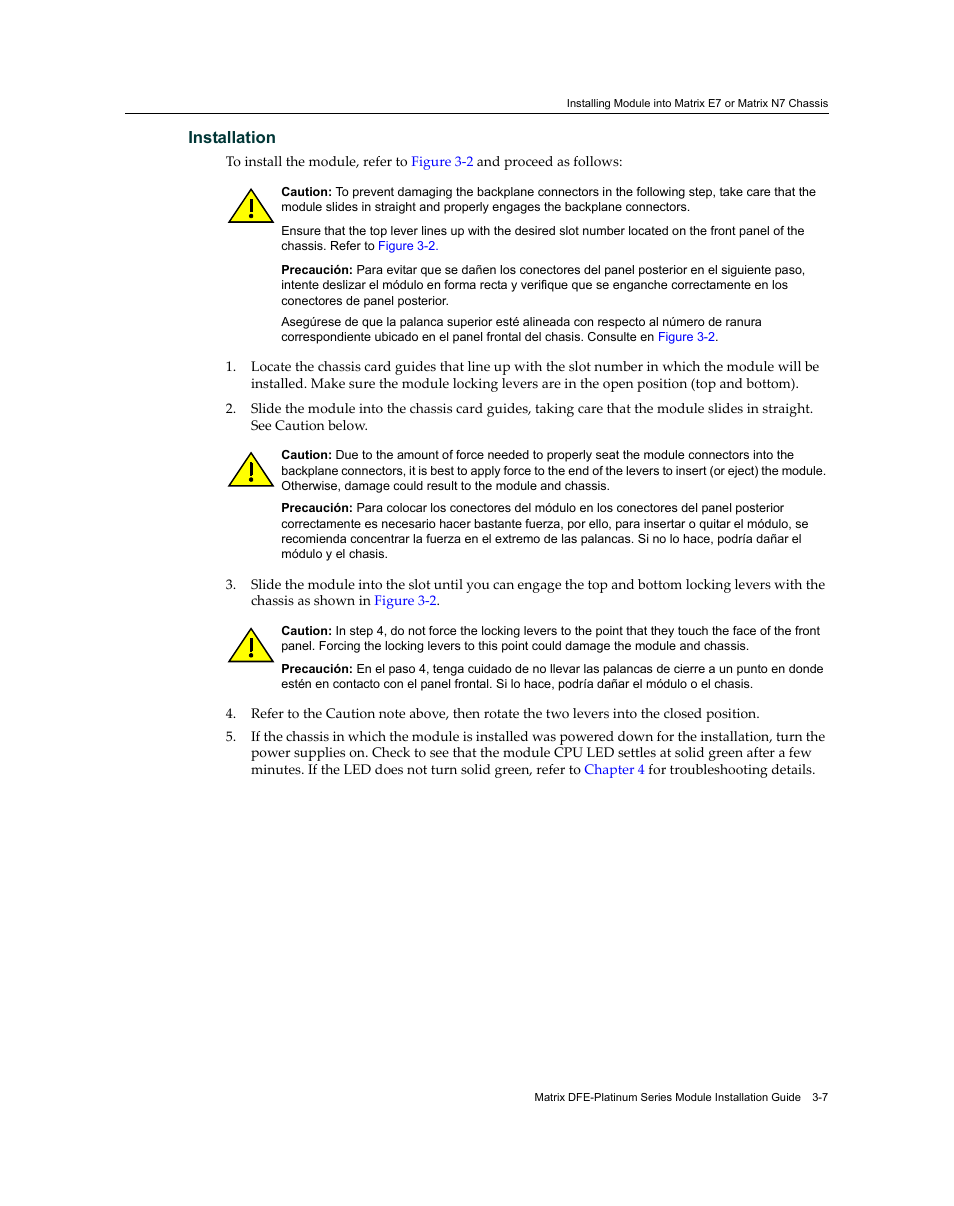 Installation | Enterasys Networks Enterasys Diamond Distributed Forwarding Engine 7KR4297-04 User Manual | Page 29 / 64