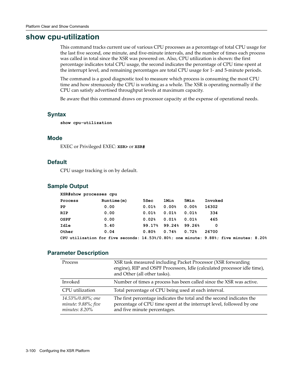 Show cpu-utilization | Enterasys Networks X-Pedition XSR CLI User Manual | Page 106 / 684