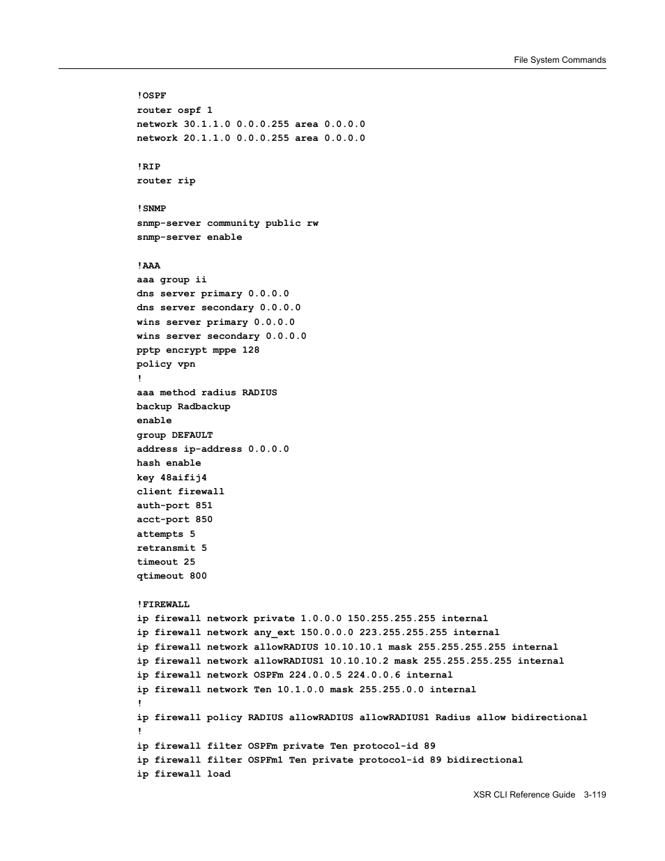 Enterasys Networks X-Pedition XSR CLI User Manual | Page 125 / 684