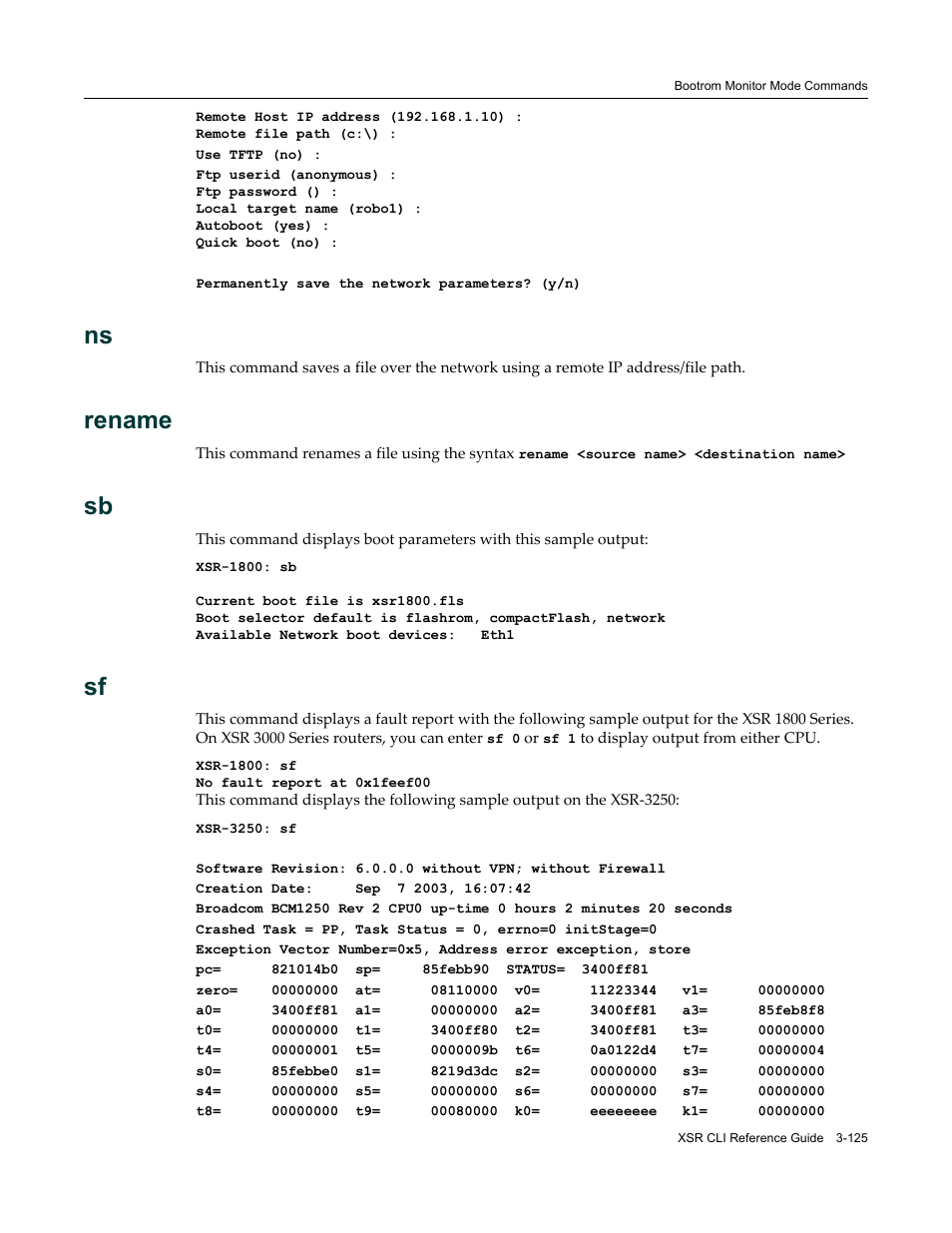 Rename | Enterasys Networks X-Pedition XSR CLI User Manual | Page 131 / 684