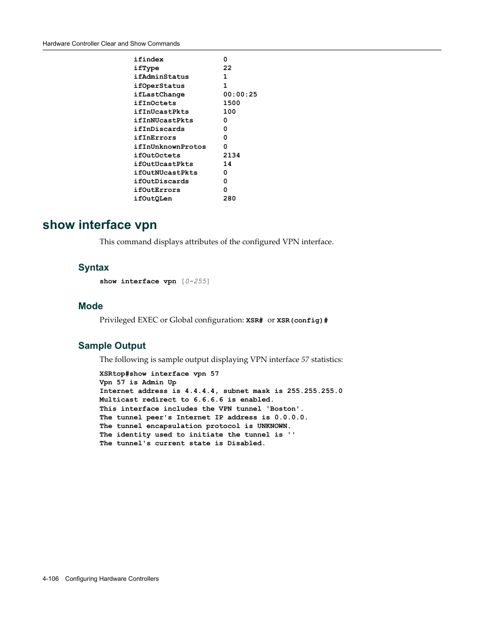 Show interface vpn | Enterasys Networks X-Pedition XSR CLI User Manual | Page 158 / 684
