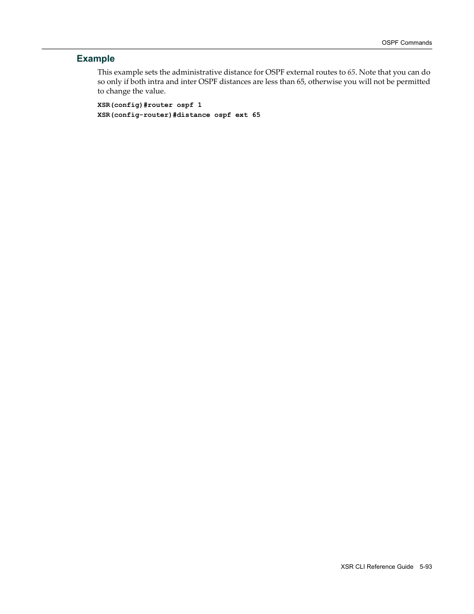 Example | Enterasys Networks X-Pedition XSR CLI User Manual | Page 169 / 684