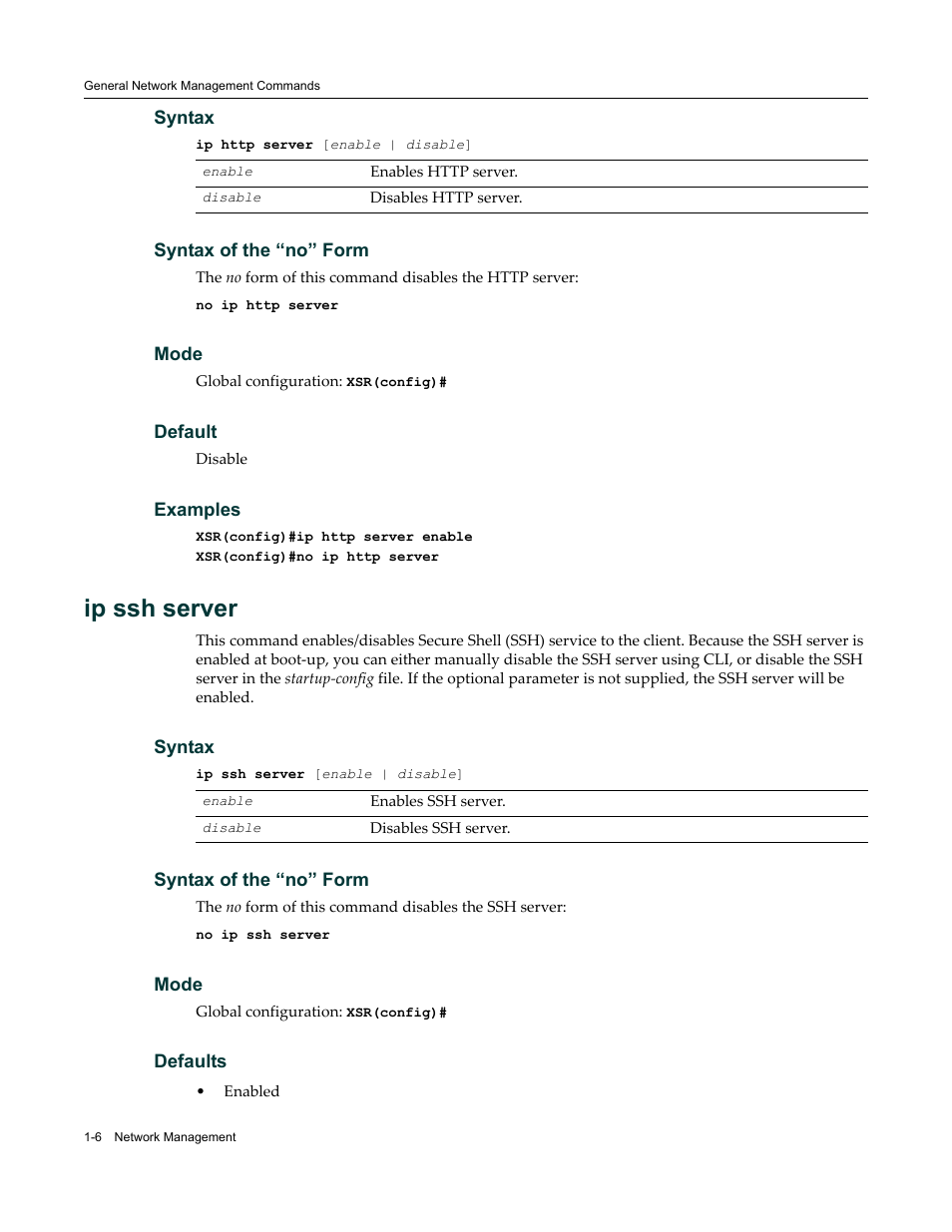 Ip ssh server | Enterasys Networks X-Pedition XSR CLI User Manual | Page 20 / 684