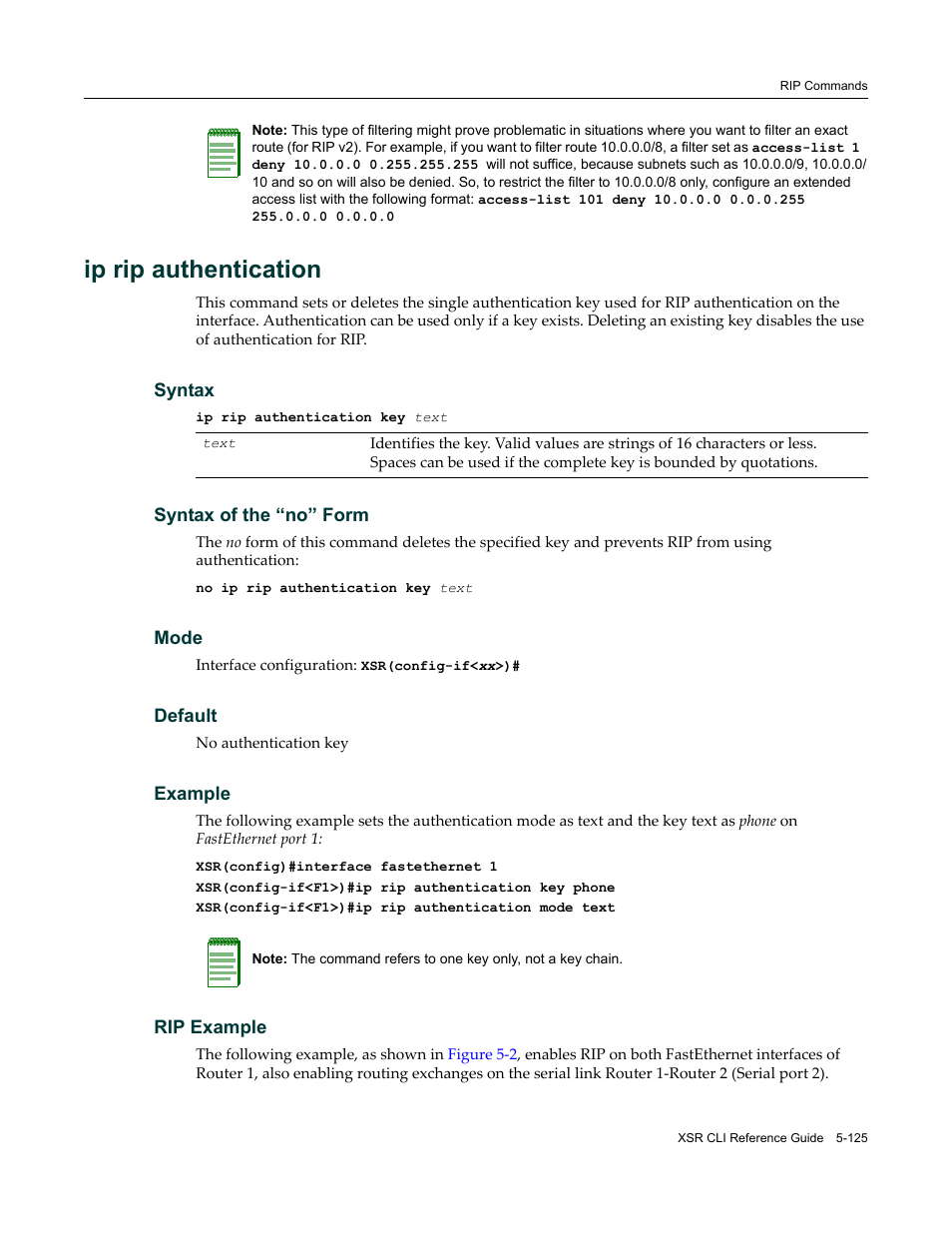 Ip rip authentication | Enterasys Networks X-Pedition XSR CLI User Manual | Page 201 / 684