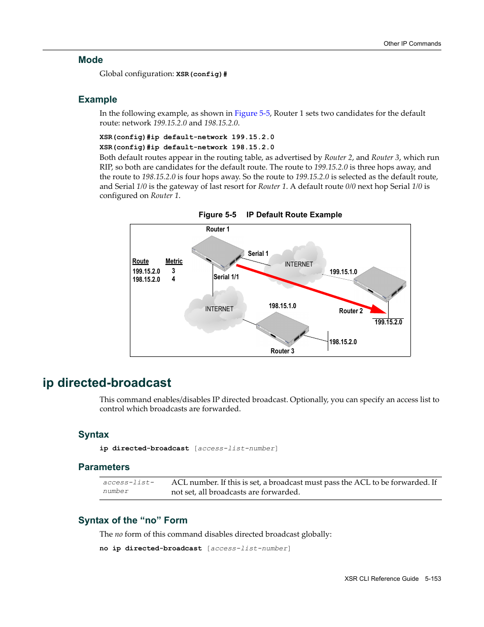 Ip directed-broadcast | Enterasys Networks X-Pedition XSR CLI User Manual | Page 229 / 684