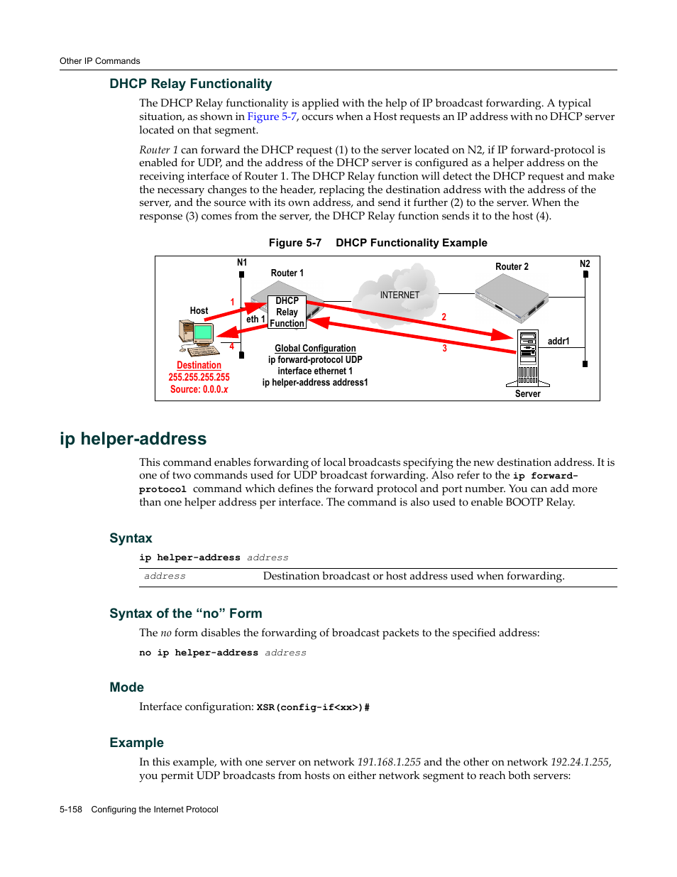 Ip helper-address | Enterasys Networks X-Pedition XSR CLI User Manual | Page 234 / 684