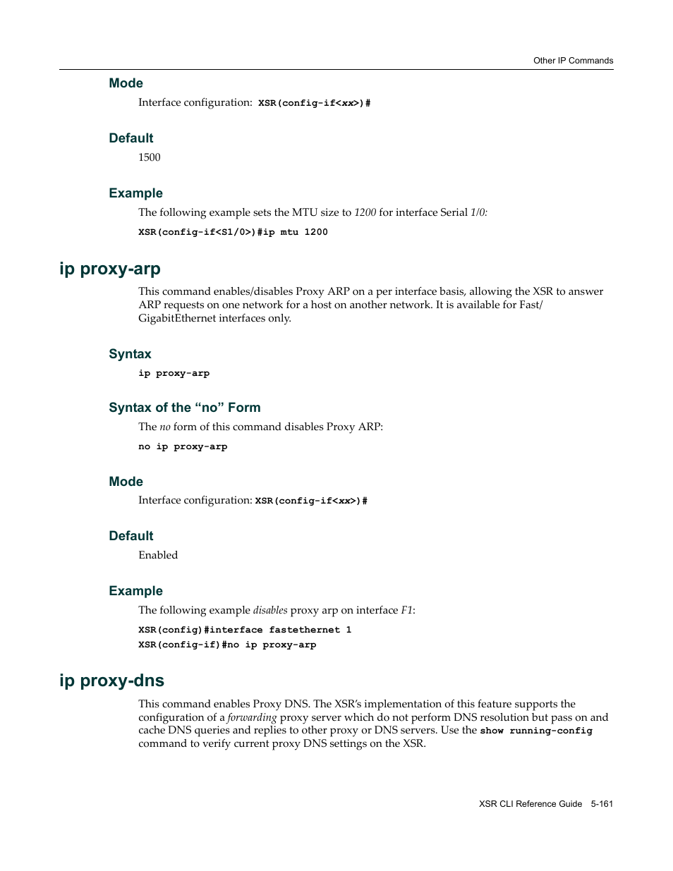 Ip proxy-arp, Ip proxy-dns | Enterasys Networks X-Pedition XSR CLI User Manual | Page 237 / 684