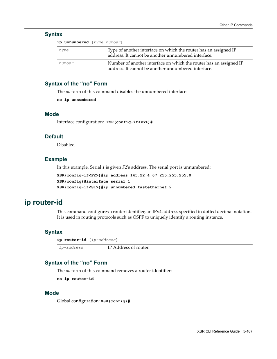 Ip router-id | Enterasys Networks X-Pedition XSR CLI User Manual | Page 243 / 684