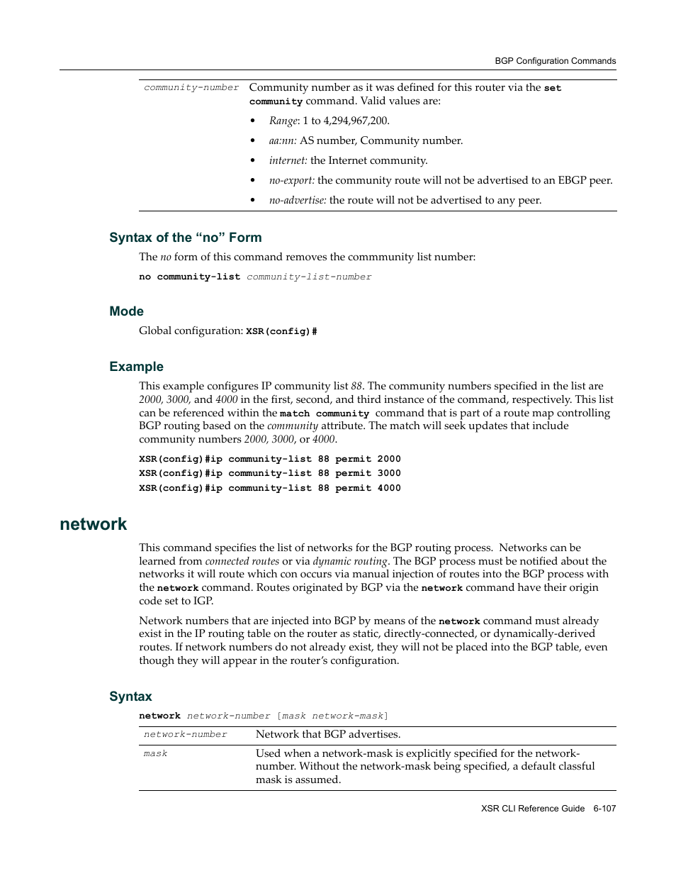 Network | Enterasys Networks X-Pedition XSR CLI User Manual | Page 303 / 684