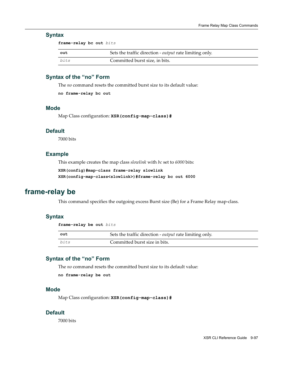 Frame-relay be | Enterasys Networks X-Pedition XSR CLI User Manual | Page 421 / 684