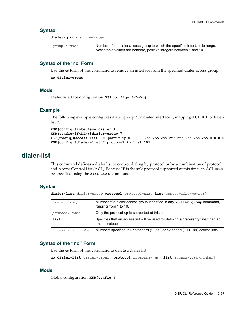 Dialer-list | Enterasys Networks X-Pedition XSR CLI User Manual | Page 451 / 684