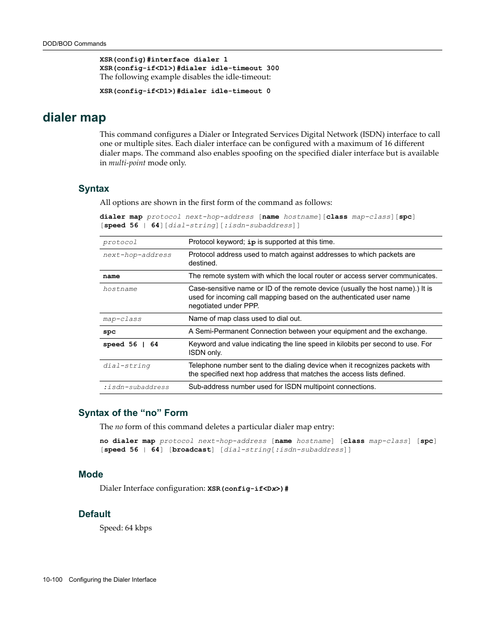 Dialer map | Enterasys Networks X-Pedition XSR CLI User Manual | Page 454 / 684