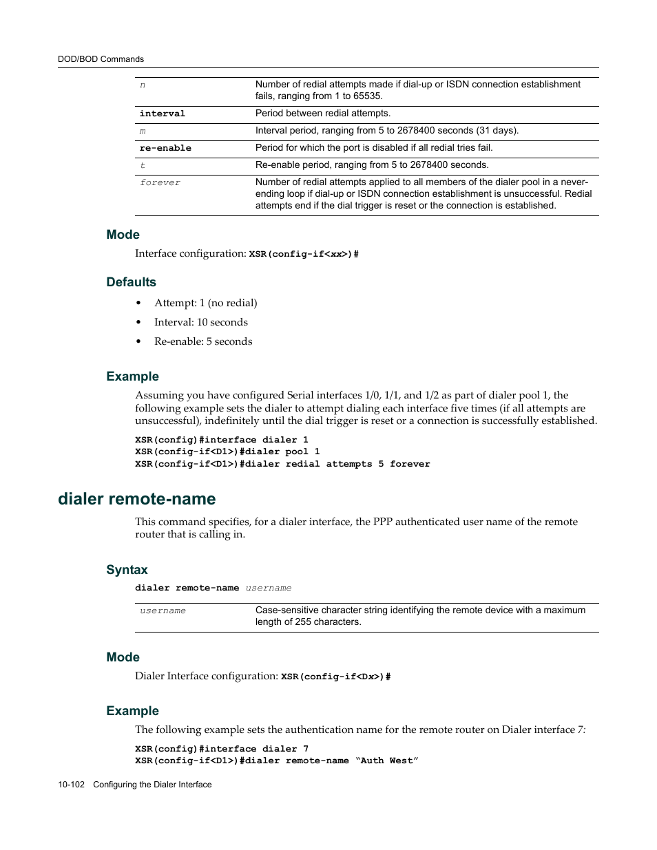 Dialer remote-name | Enterasys Networks X-Pedition XSR CLI User Manual | Page 456 / 684