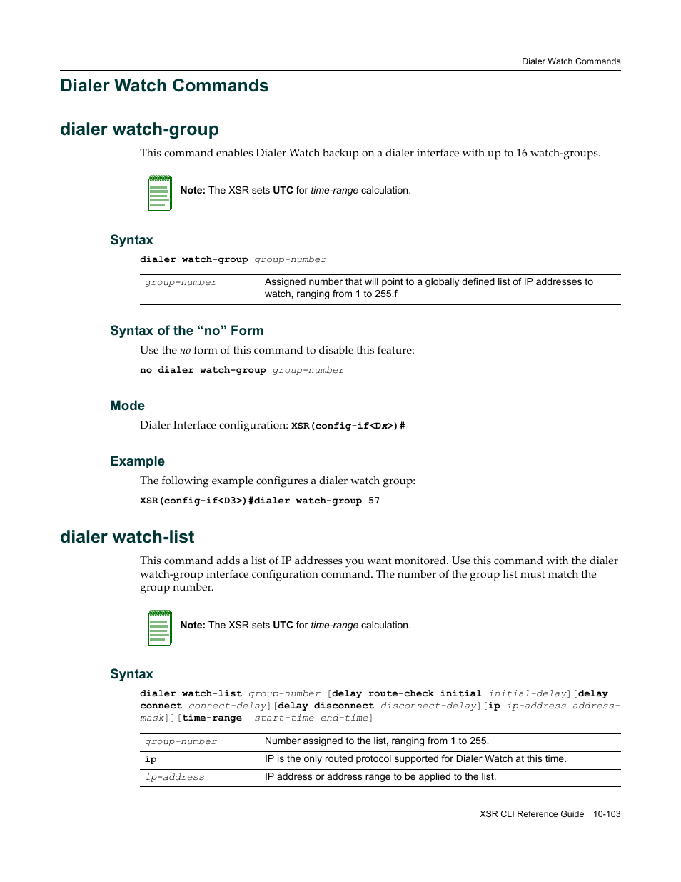 Dialer watch commands, Dialer watch commands -103, Dialer watch commands dialer watch-group | Dialer watch-list | Enterasys Networks X-Pedition XSR CLI User Manual | Page 457 / 684
