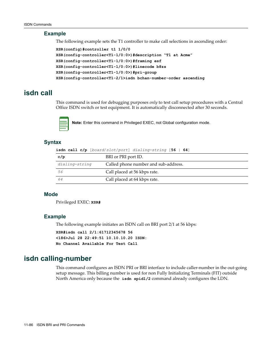 Isdn call, Isdn calling-number | Enterasys Networks X-Pedition XSR CLI User Manual | Page 464 / 684