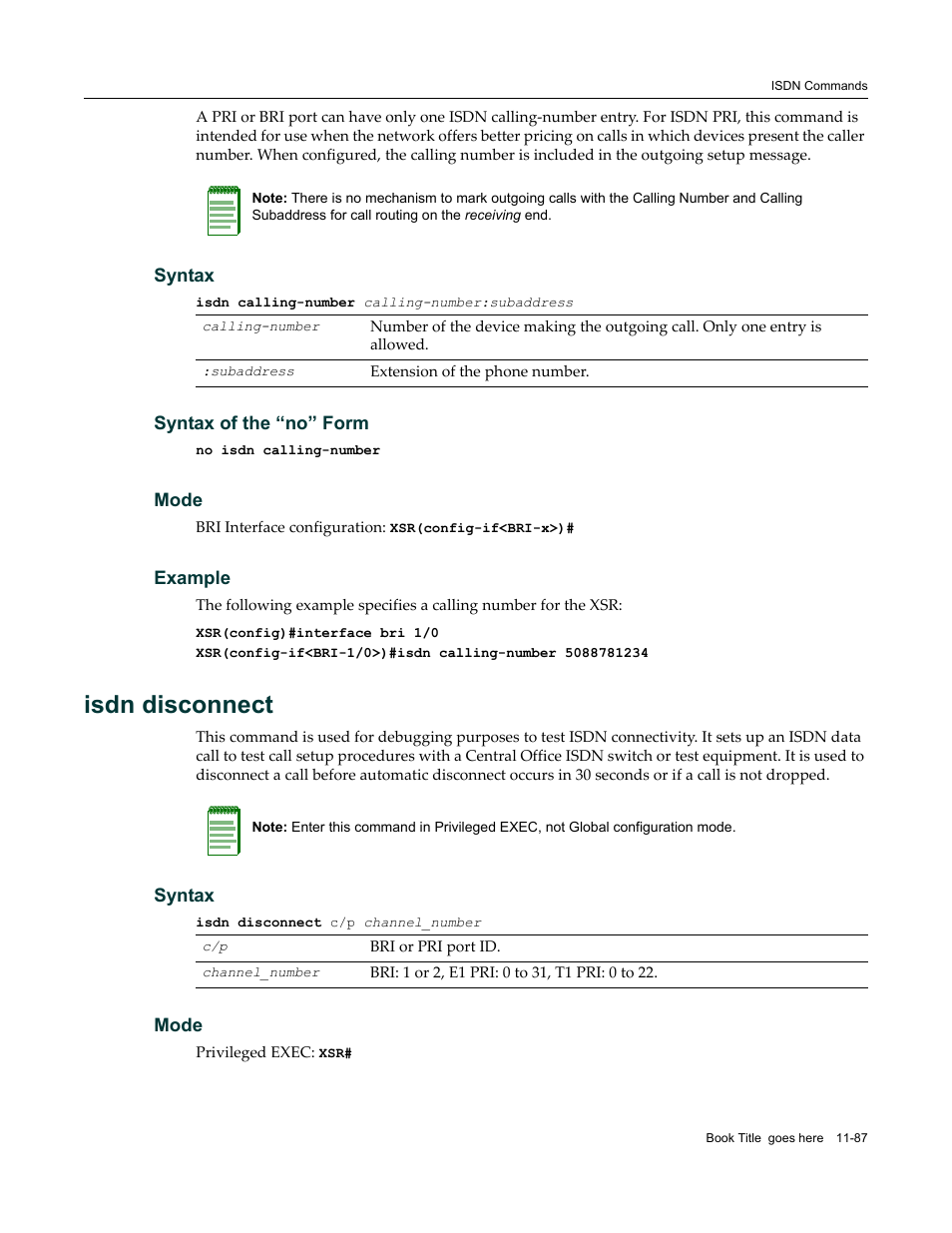 Isdn disconnect | Enterasys Networks X-Pedition XSR CLI User Manual | Page 465 / 684