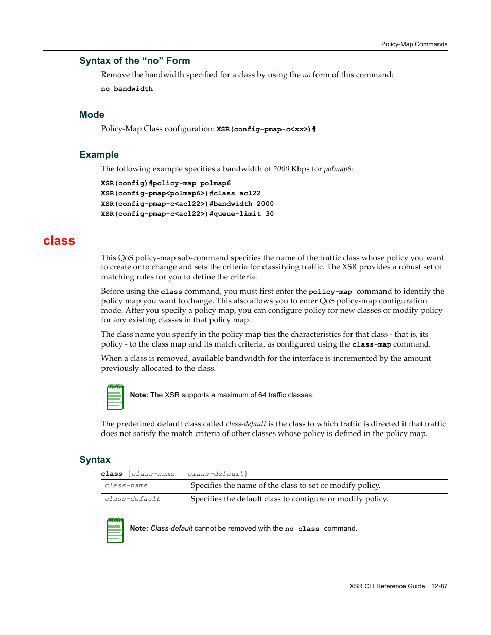 Class | Enterasys Networks X-Pedition XSR CLI User Manual | Page 483 / 684