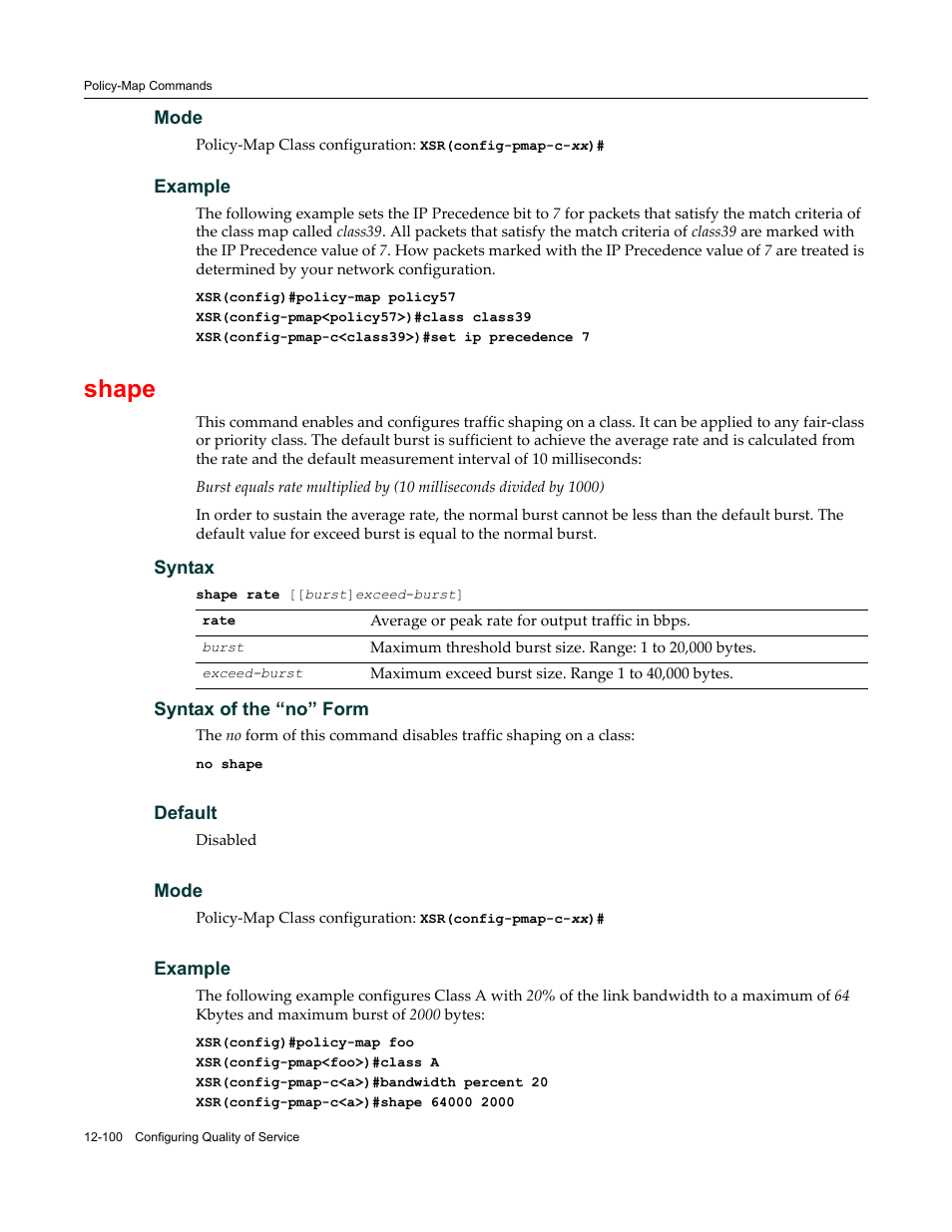 Shape | Enterasys Networks X-Pedition XSR CLI User Manual | Page 496 / 684