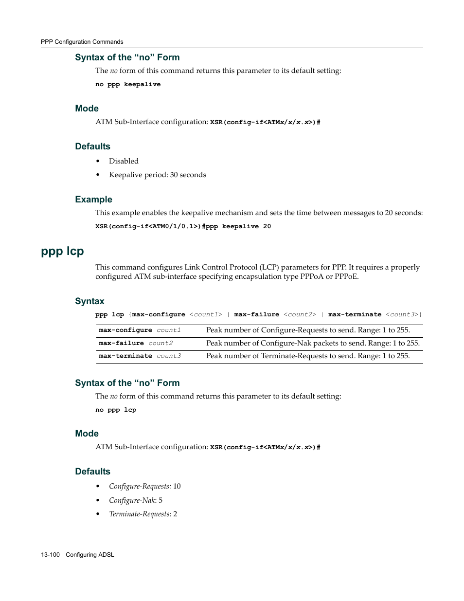 Ppp lcp | Enterasys Networks X-Pedition XSR CLI User Manual | Page 526 / 684