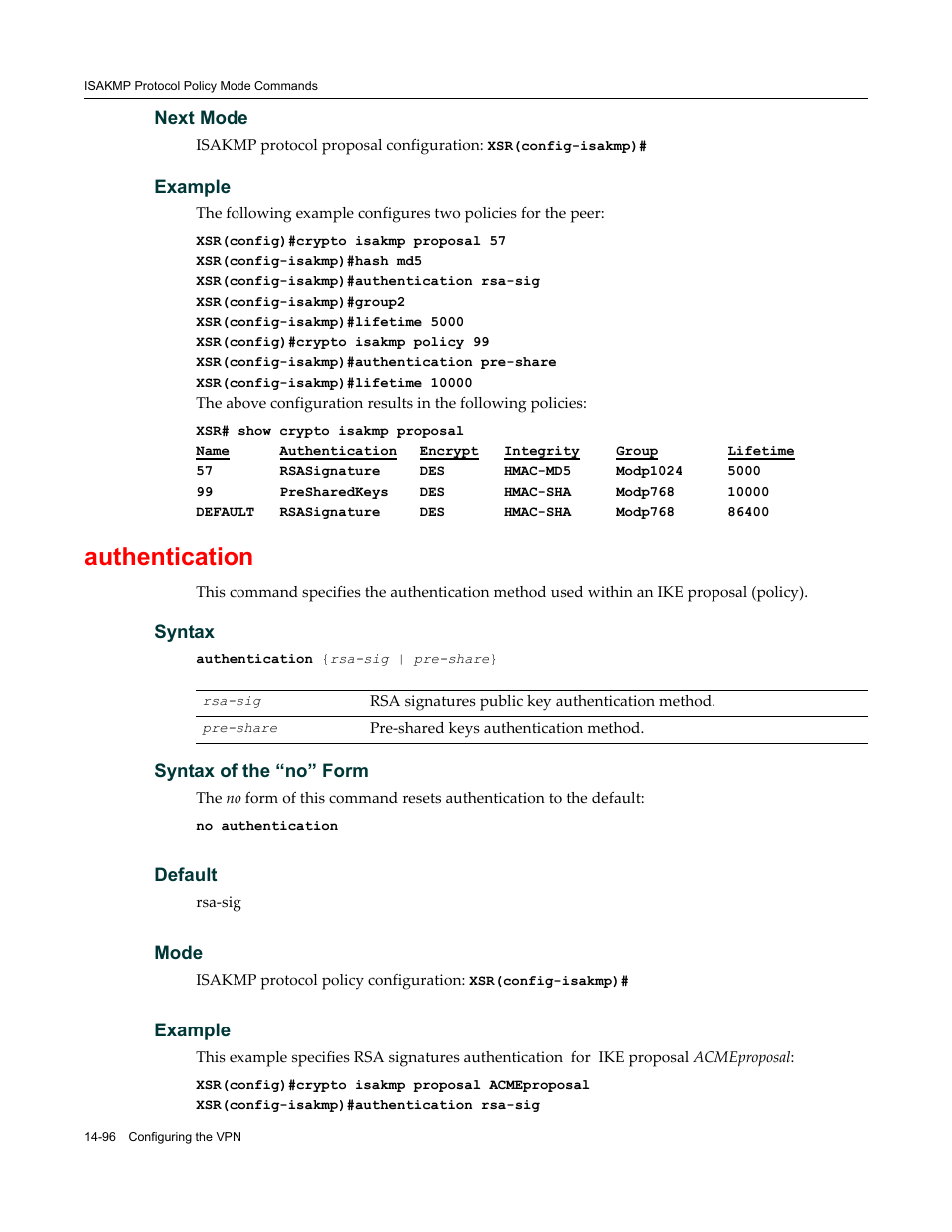 Authentication | Enterasys Networks X-Pedition XSR CLI User Manual | Page 550 / 684