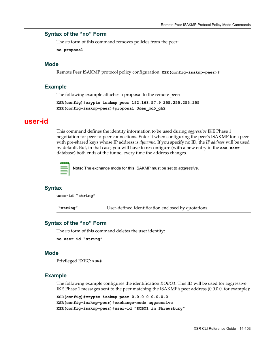 User-id | Enterasys Networks X-Pedition XSR CLI User Manual | Page 557 / 684