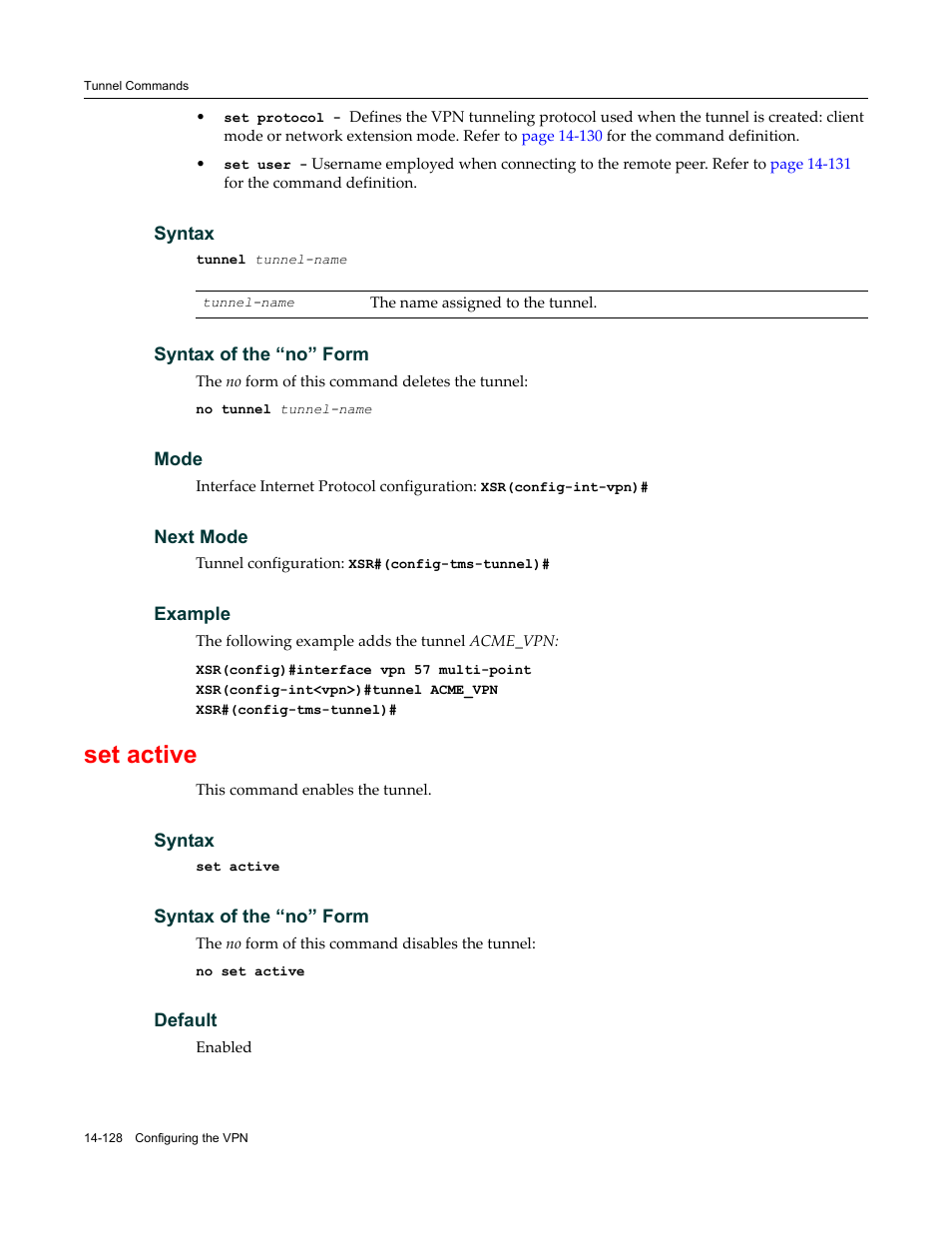 Set active | Enterasys Networks X-Pedition XSR CLI User Manual | Page 582 / 684