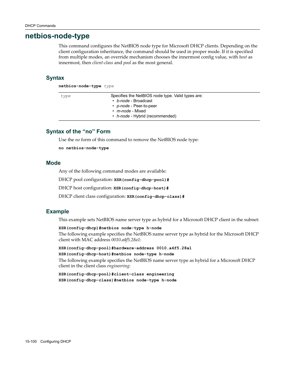 Netbios-node-type | Enterasys Networks X-Pedition XSR CLI User Manual | Page 610 / 684