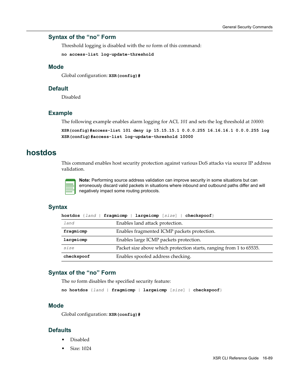 Hostdos | Enterasys Networks X-Pedition XSR CLI User Manual | Page 633 / 684